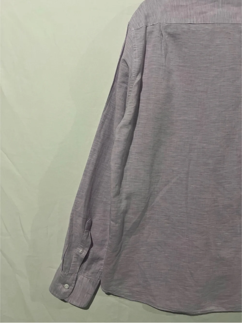 J.Crew Shirt Men’s XL Purple Lavender Linen Cotton Baird McNutt Slim Fit